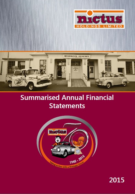 Financial Statement 2015 Summary